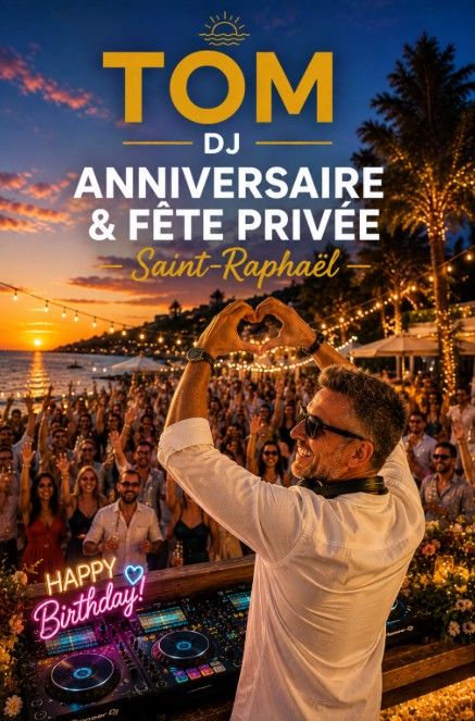 TOM DJ — Anniversaire & Fête privée, Saint-Raphaël