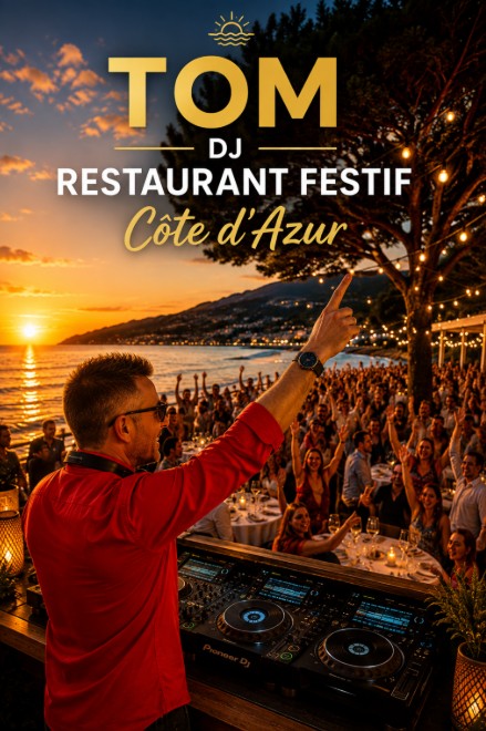 TOM DJ — Restaurant festif, Nice / Côte d'Azur