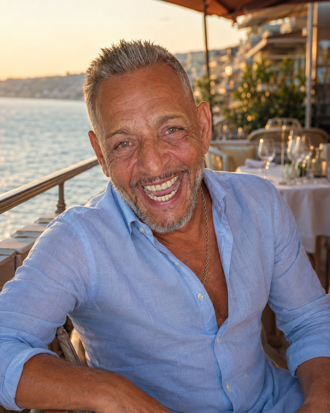 DJ-Set in einem festlichen Restaurant in Nice