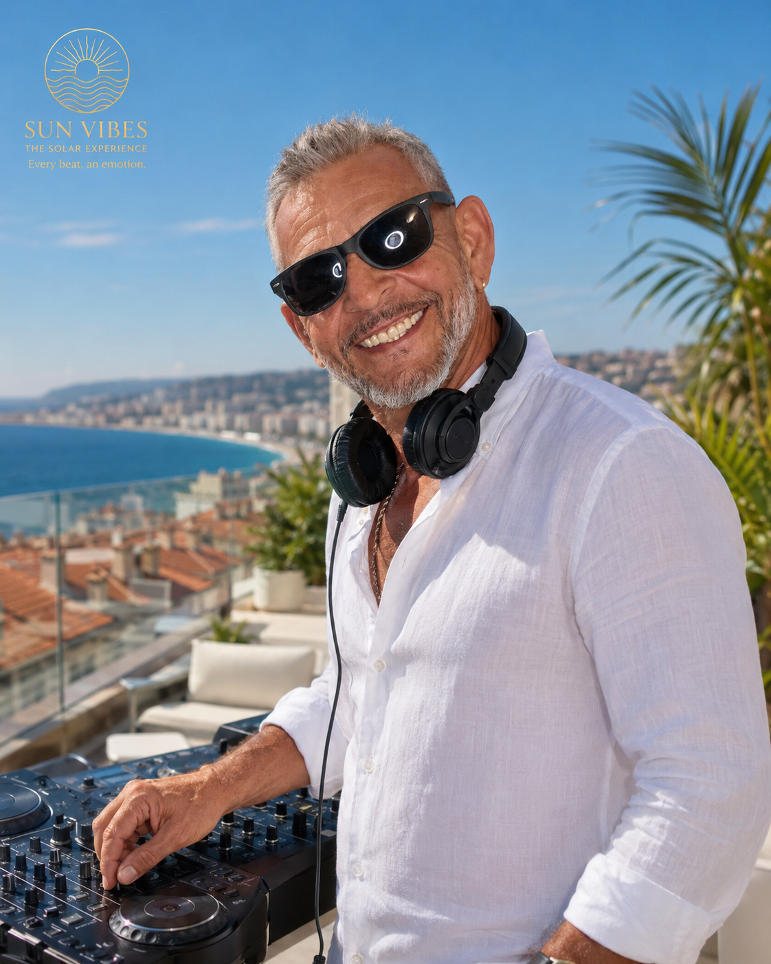 DJ-Set auf einem Rooftop in Nice